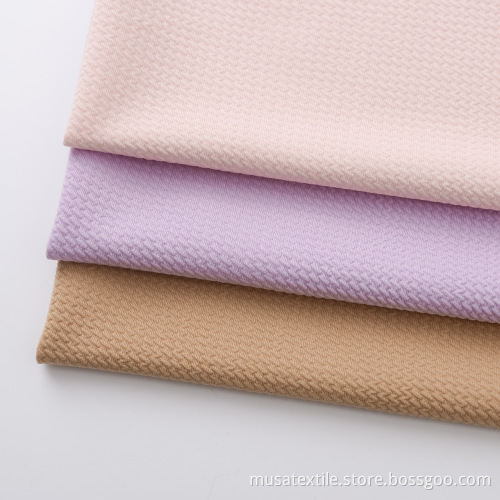 MUSA Popular Polyester Bubble Solid Knit Bullet Fabric